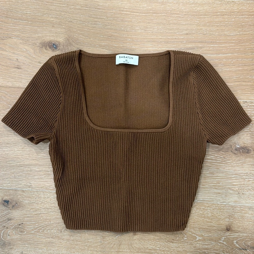 Aritzia Babaton Sculpt Squareneck Top